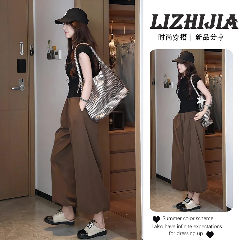 夏季一整套女装2025年新款韩版时尚减龄气质短袖上衣休闲裤两件套