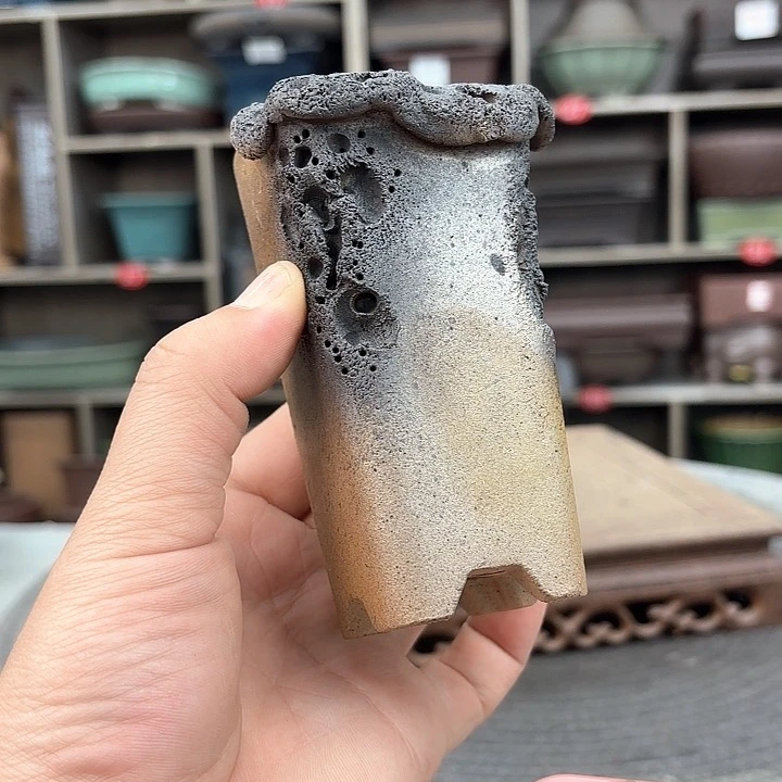 紫砂花盆言*寸紫砂的味道很好