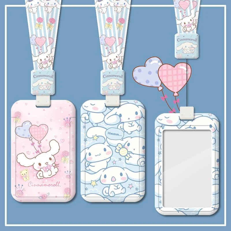 ins伸缩绳小兔狗卡通可爱学生校园卡套饭卡公交少女心地铁门禁卡