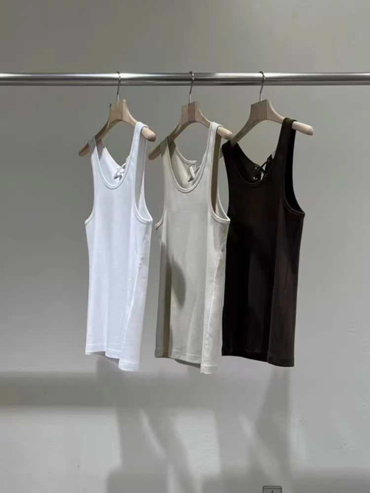 现STATEMENT韩国东大门代购25春夏款女装绑带简约百搭显瘦背心