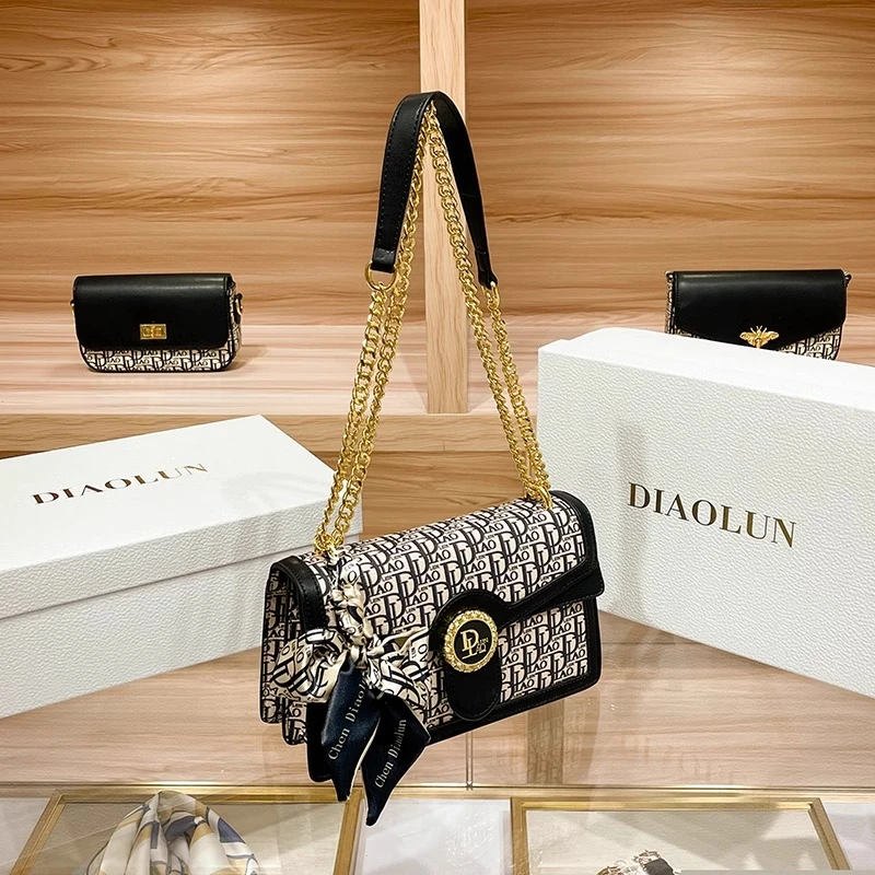 香港CHEN DIAOLUN小众轻奢链条包女2025新款潮小方包高级感斜挎包