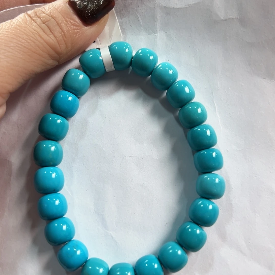 未镶嵌绿松石手串卡9➕