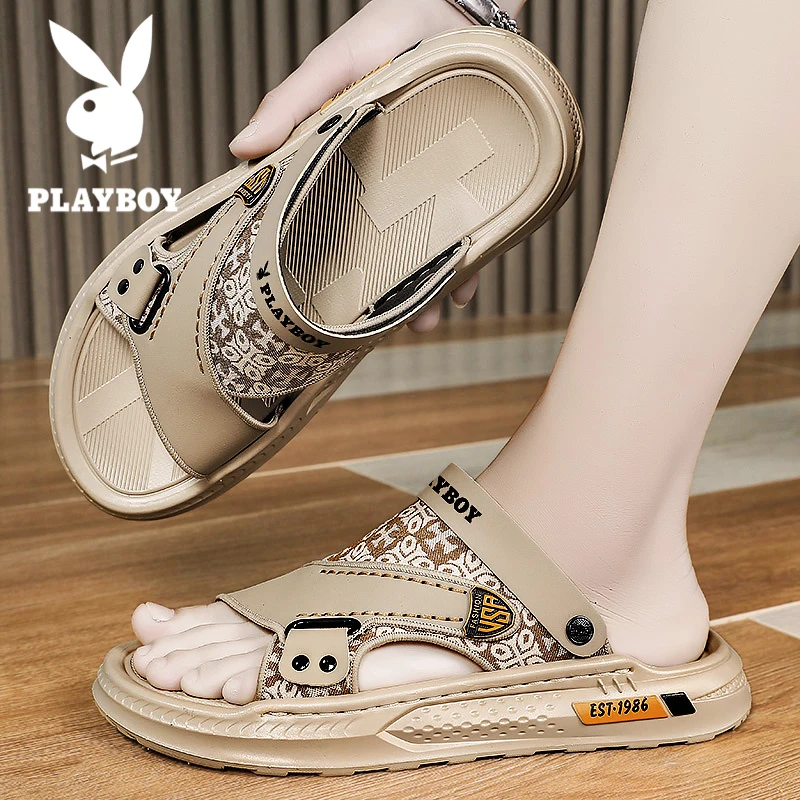 花花公子凉鞋男2025夏季新款外穿运动休闲凉拖男士软底防滑沙滩鞋