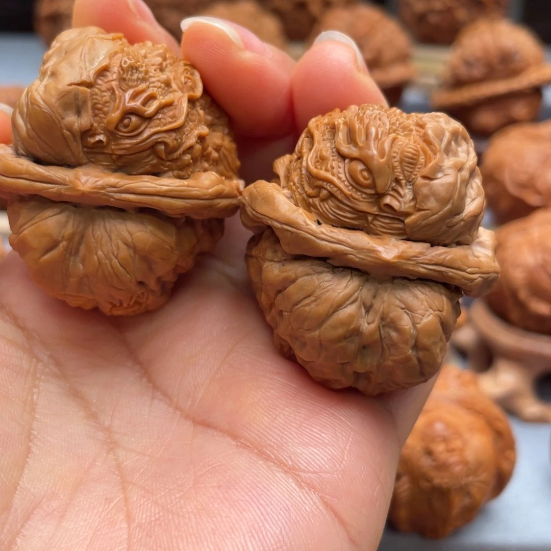 手串/手链核桃向*。蜕变蛤蟆头核桃雕刻