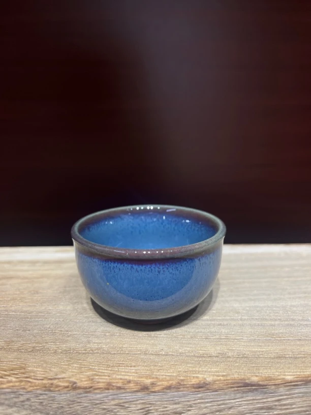 原产地钧瓷手工小客杯50cc（钧瓷窑变釉，釉色随机发）