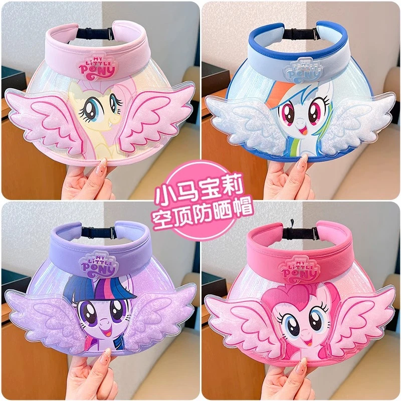 儿童空顶帽女童2025新款夏季防晒帽子小马宝莉女孩宝宝遮阳太阳帽