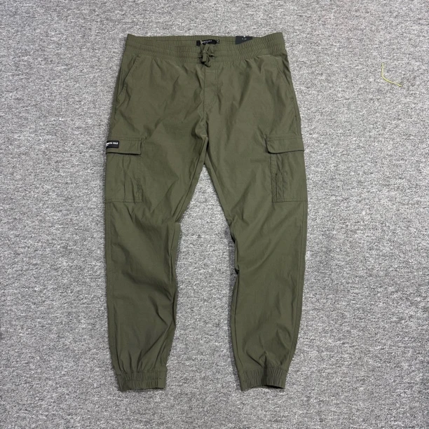 KC美式运动潮牌 男士春季薄款工装口袋束脚休闲裤运动裤