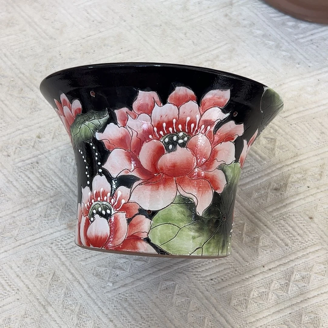 景德镇炫彩手绘口18.5高12.5