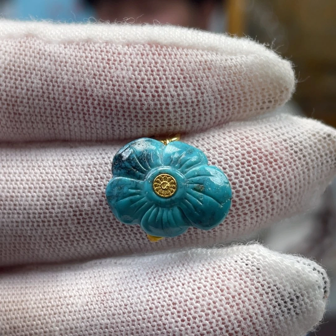 绿松石未镶嵌挂件