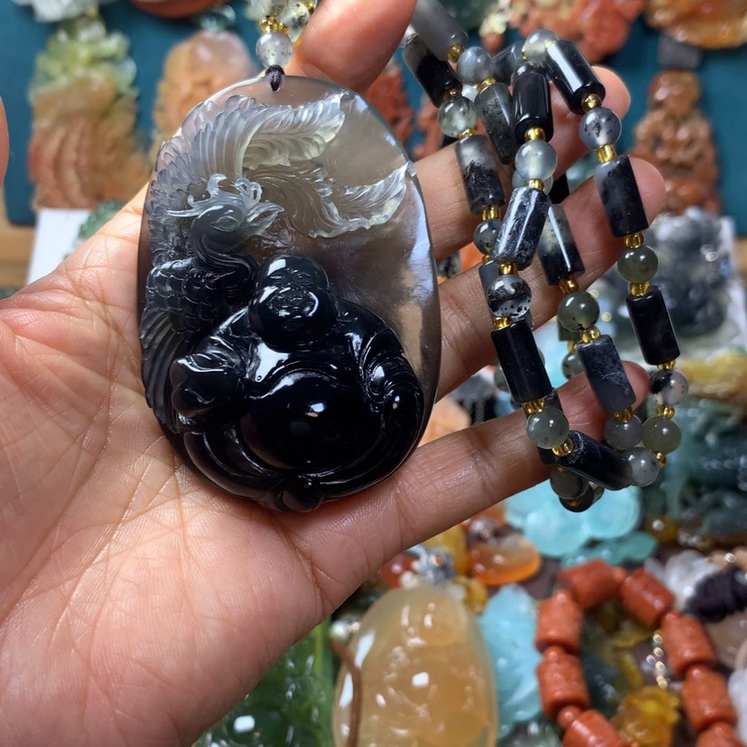 蛇纹石玉未镶嵌挂坠