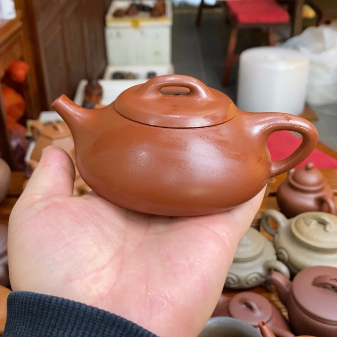 茶壶紫砂紫砂壶红清水纳瓢
