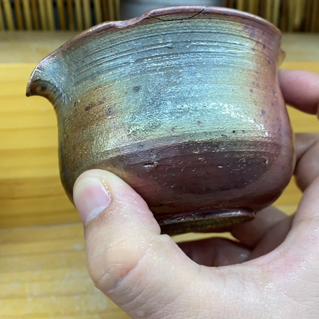 陶园柴烧，精品高货608瑕摆件