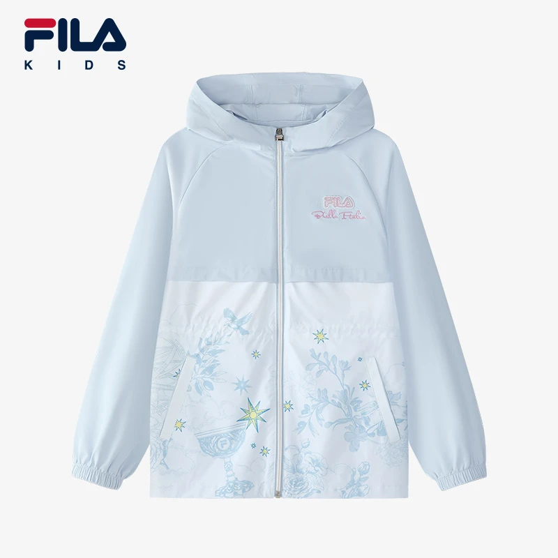 FILAKIDS2025春新款中大童运动外套轻薄透气时尚潮流K12G512701