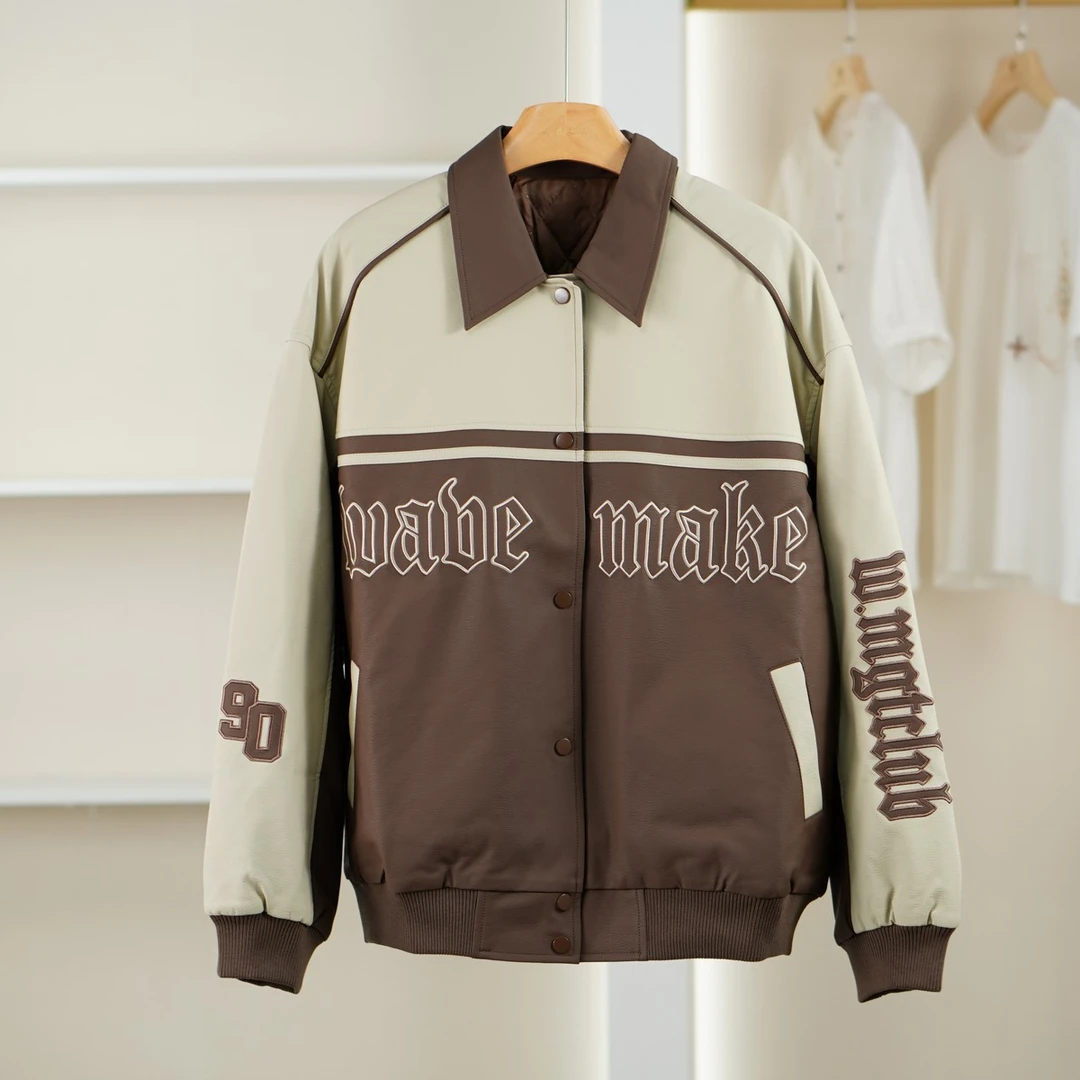 麦迪尚品【文M】51105862 新款潮流撞色皮棉服秋季女装品牌折扣