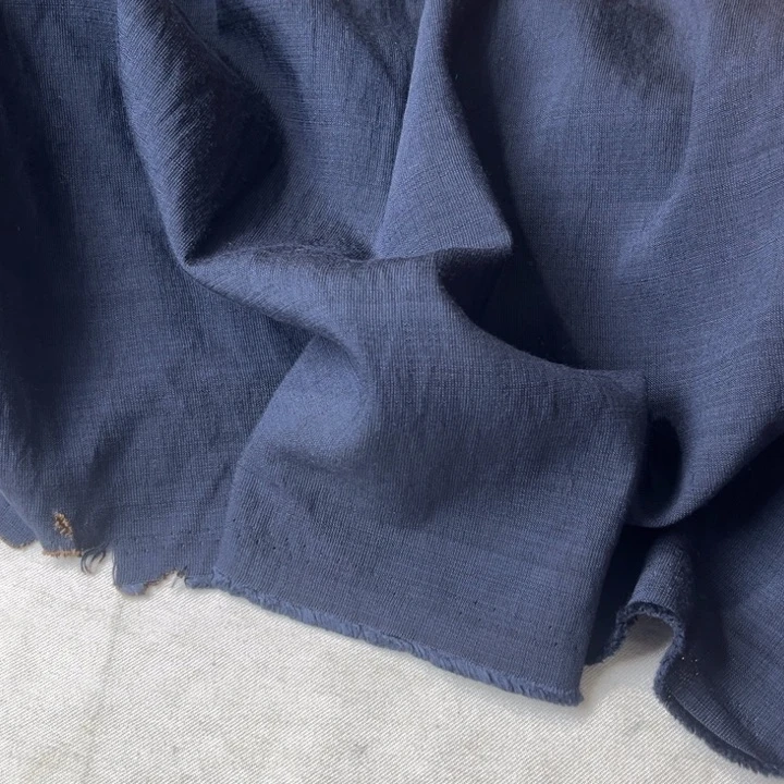 棉混纺藏青麻棉3.5米