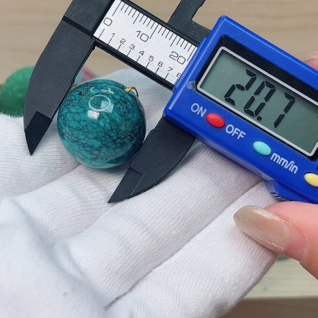 绿松石圆珠未镶嵌