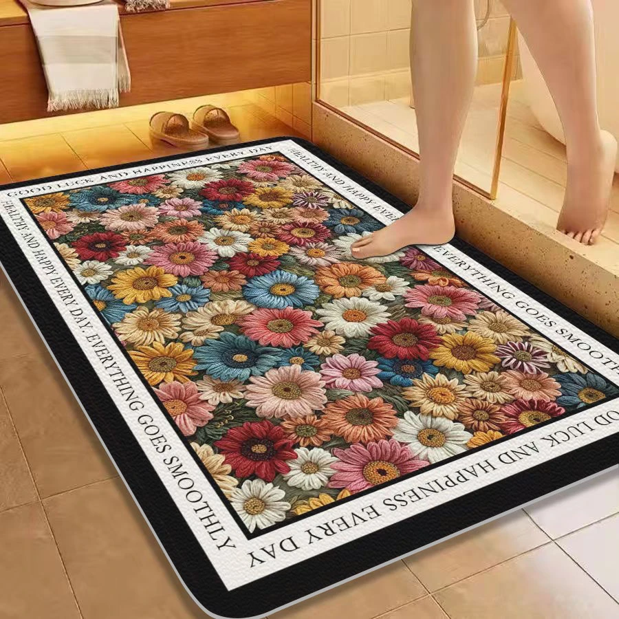 167-【60*90±2cm】加厚入户门地垫吸水耐脏免洗卫生间浴室大门口