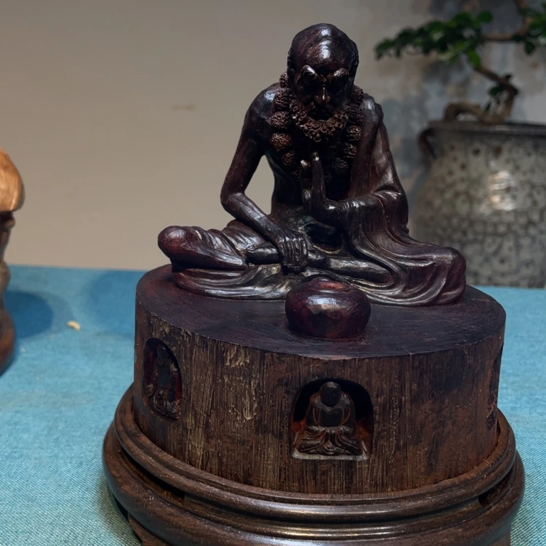檀香紫檀（小叶紫檀）敦*摆件工艺品