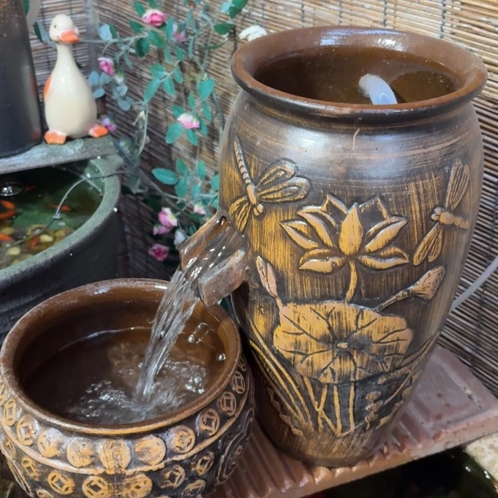 粗陶口径19/39，20/16➕15W水泵➕水管➕过滤棉