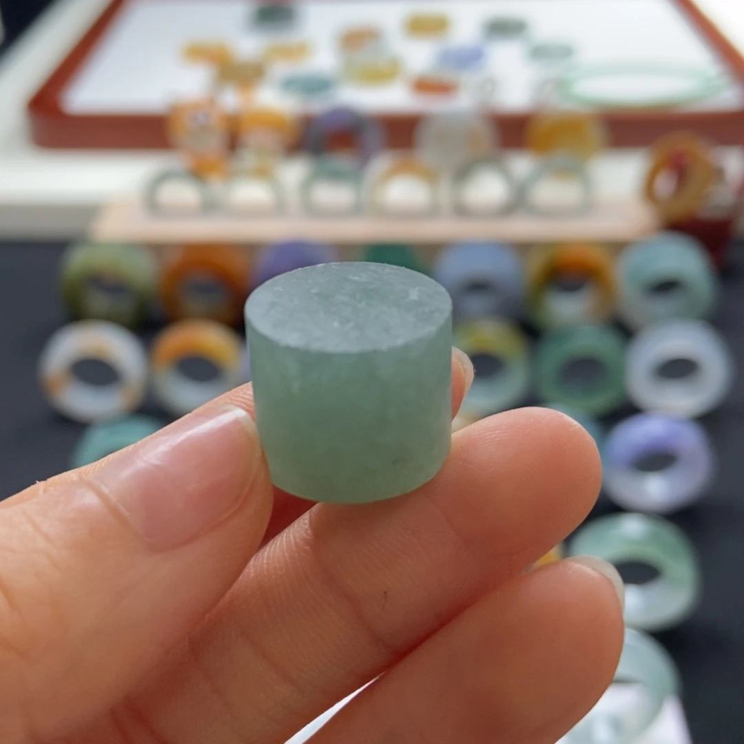 定制翡翠未镶嵌定制卡12圆珠