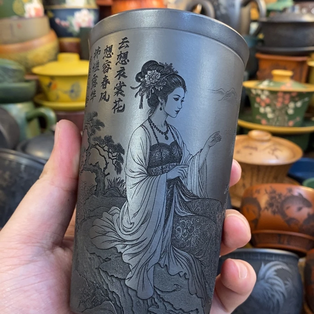 紫砂公道杯宜兴全手工紫砂杯