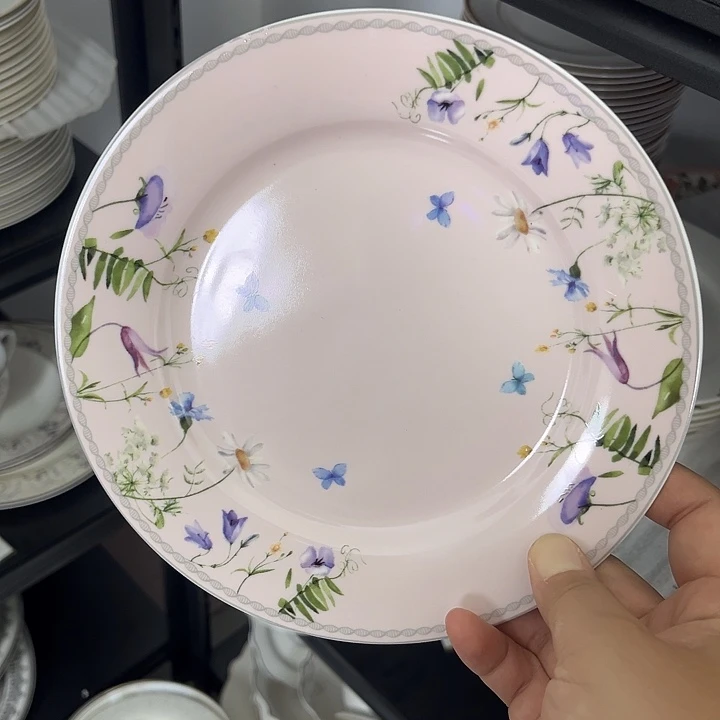 G***·新骨瓷1个7.5寸平盘微瑕尾货完美主义者慎拍