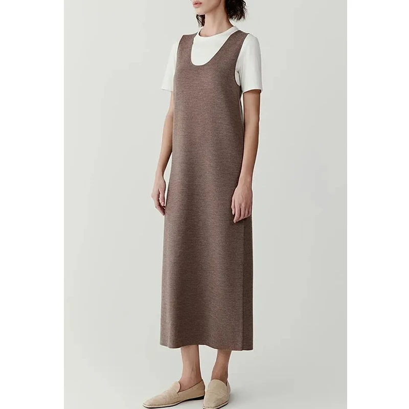 原单非市面货！”无染色系列“环保羊毛连衣裙8026