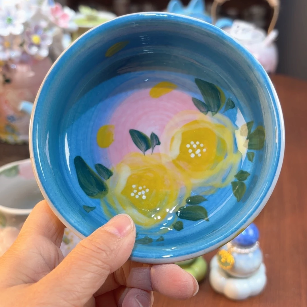 云**轻景德镇手绘高温釉下彩陶瓷茶具