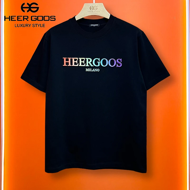 彩虹羽毛    男女同款   渐变T恤 1033