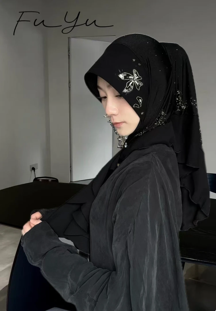 复屿高山集荷叶边头巾定制款 不退换慎拍