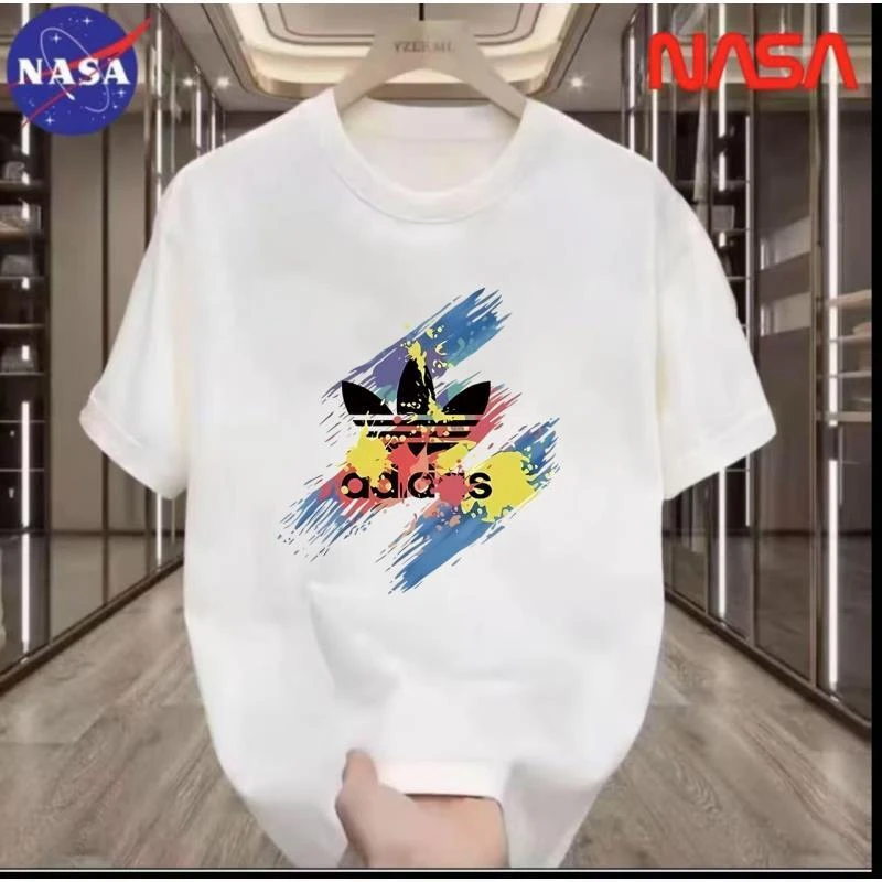 爆款男士t恤情侣装潮流夏季新款男款短袖T恤男生轻奢痞帅男装-D2