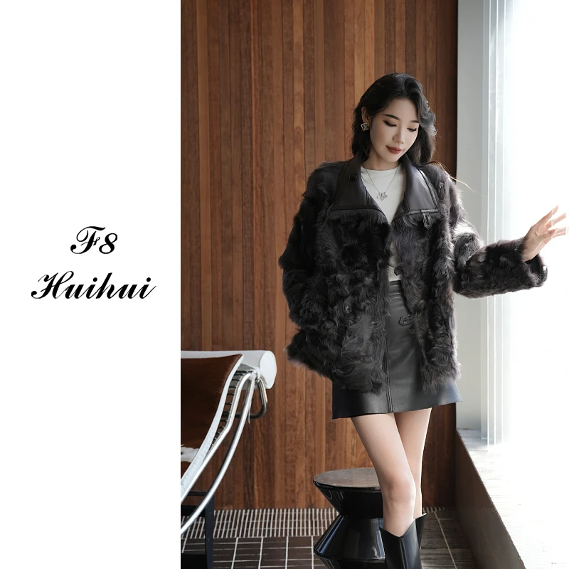 【F8】“璀璨星辰” 高奢小湖羊！超轻超软精品双面穿小湖羊皮毛一体