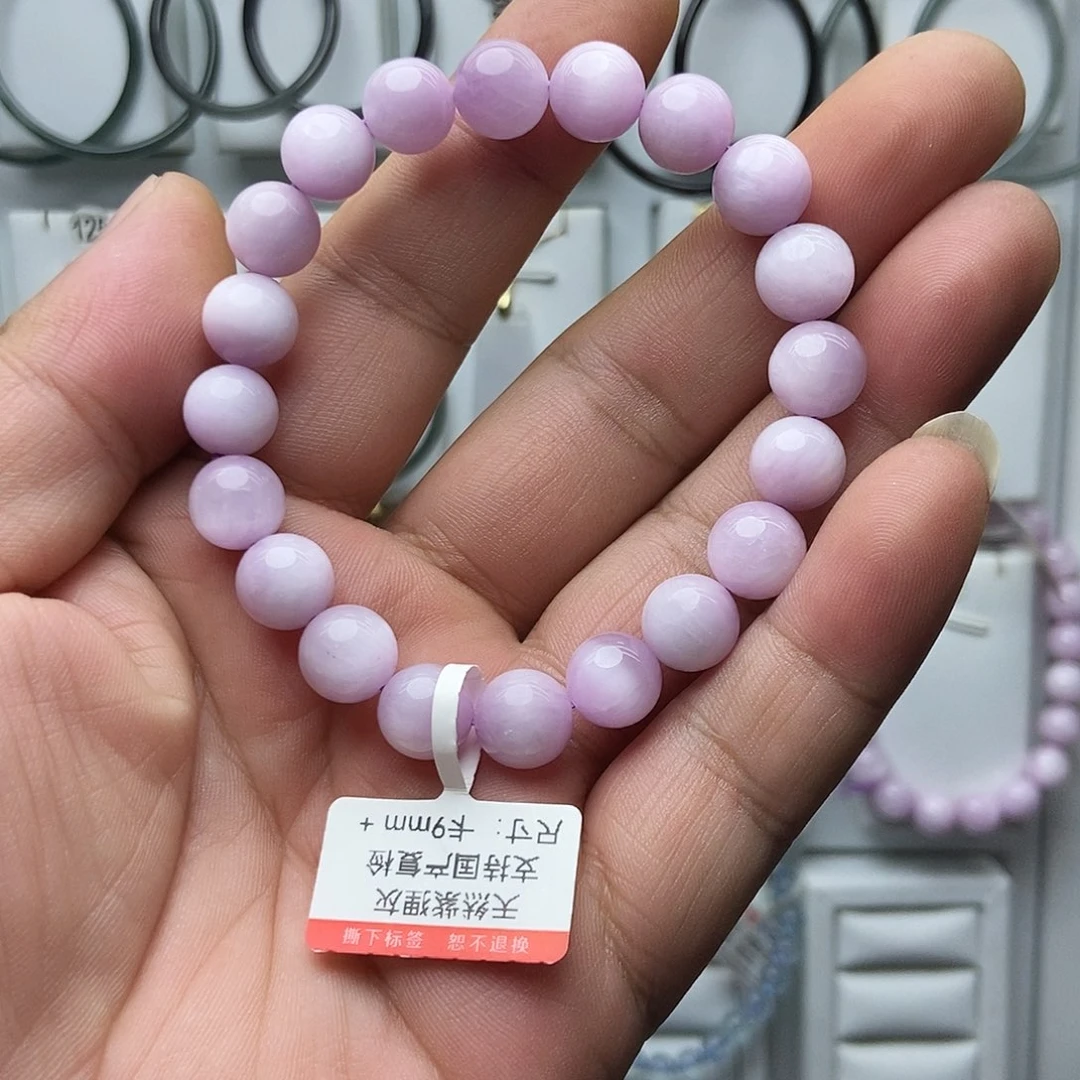 未镶嵌锂辉石手串品质珠宝