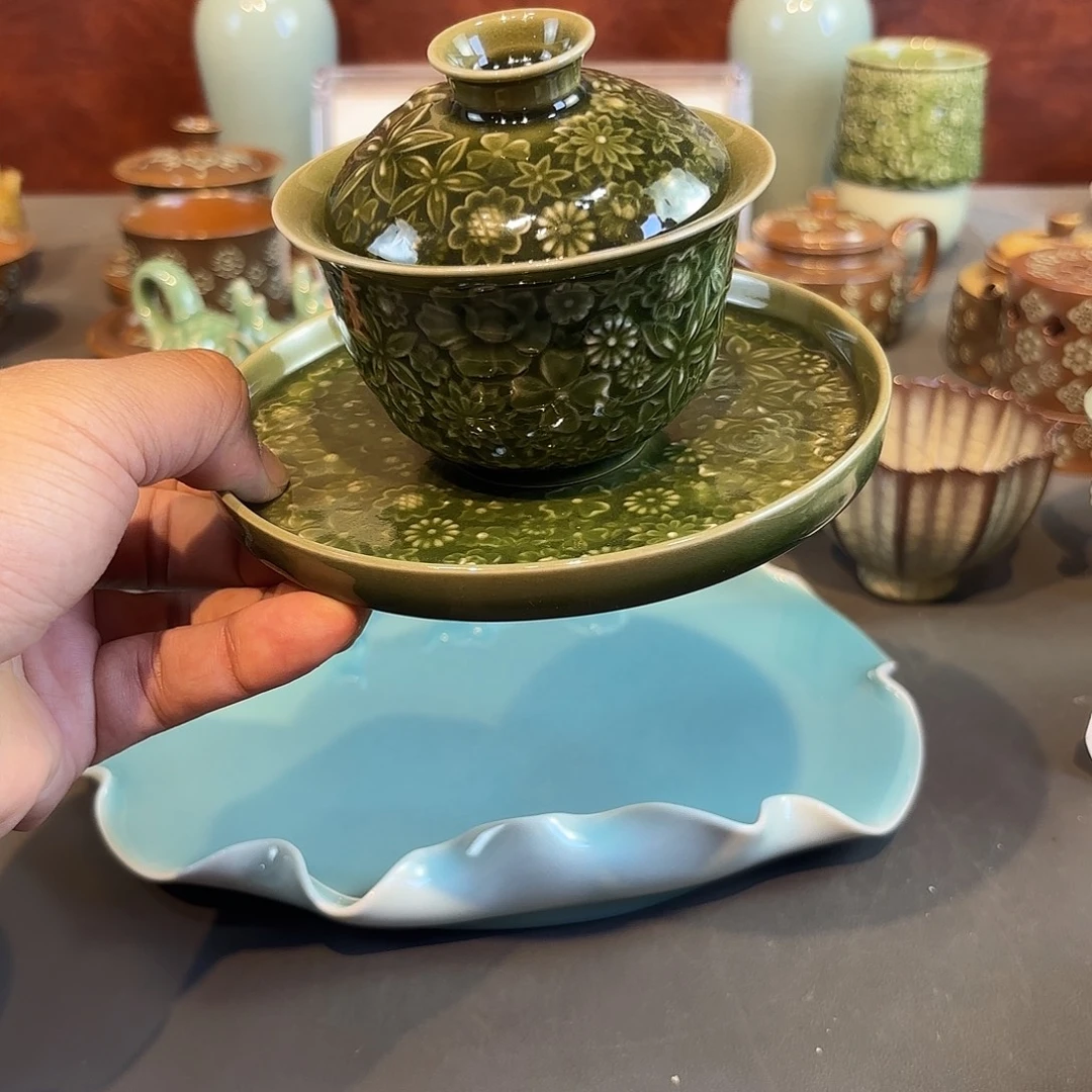 她***烤瓷片龙泉青瓷福利青瓷
