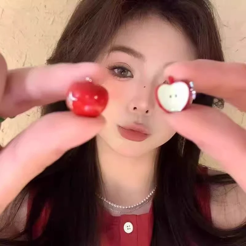 合金耳饰 c-234苹苹安安可爱苹果耳钉精致春夏设计新款耳环8381