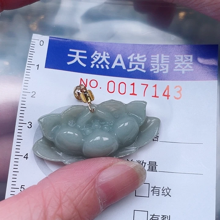 翡翠未镶嵌吊坠(赠链)