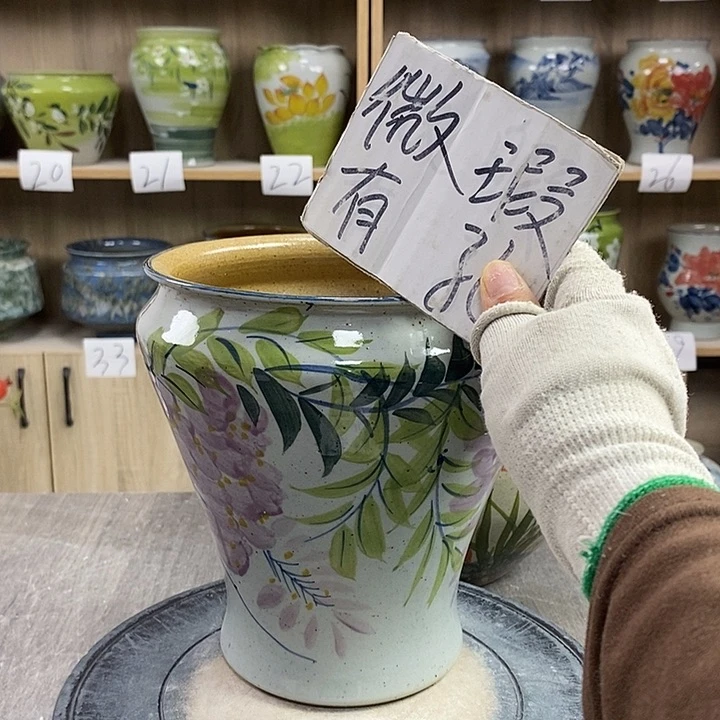 缸13xc景德镇陶瓷花盆