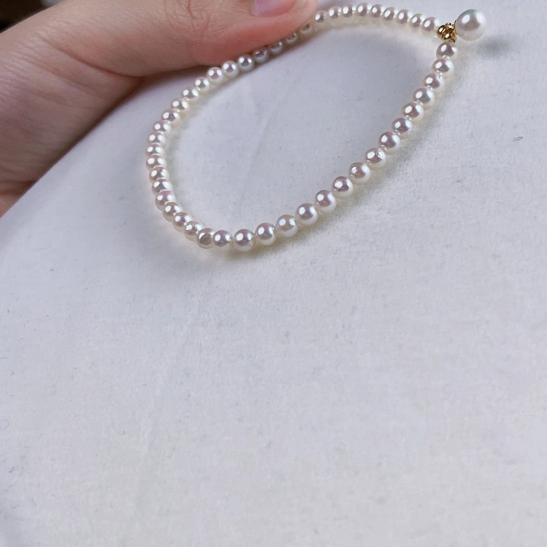 淡水珍珠手绳银S925镶嵌
