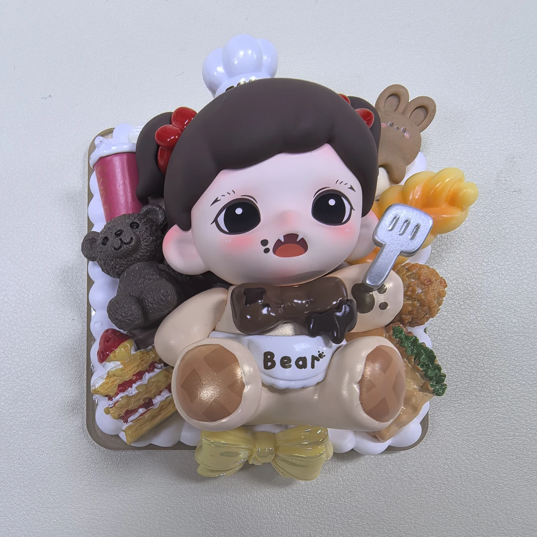 磁吸DIY奶油胶冰箱贴焙系列潮玩手办玩偶可爱生日礼物