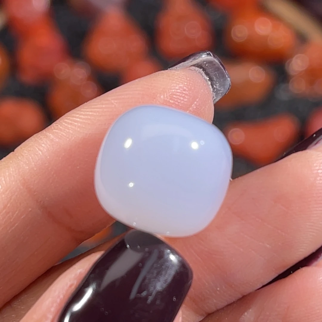 未镶嵌紫玛瑙老型珠14x13mm 不换退玛瑙/玉髓