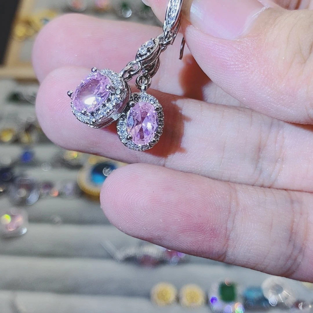 【闪购商品】水晶戒指银S925镶嵌