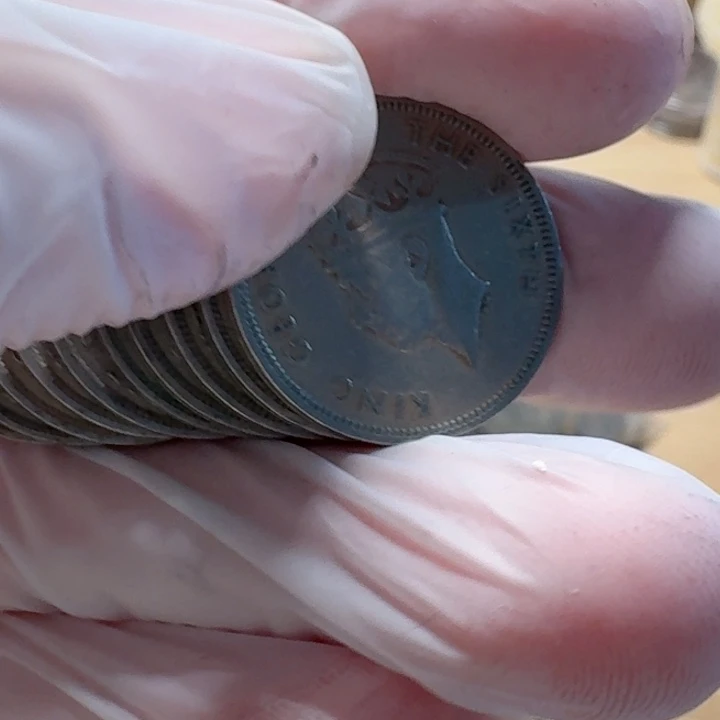 其他普通金属10枚乔治白5豪流通品