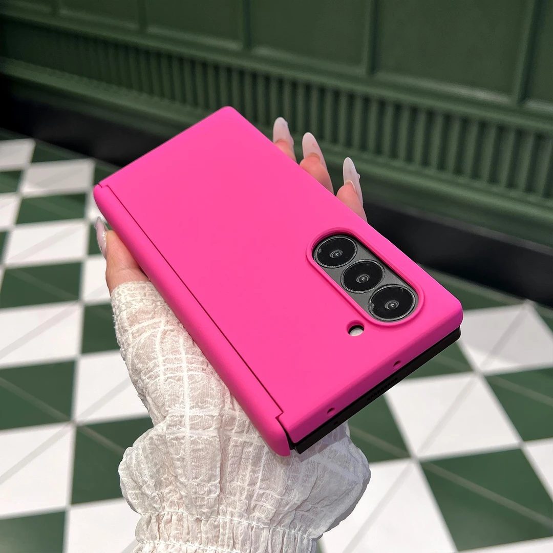 适用于三星zfold7中轴手机壳新款Galaxy防摔磨砂肤感fold6/5时尚