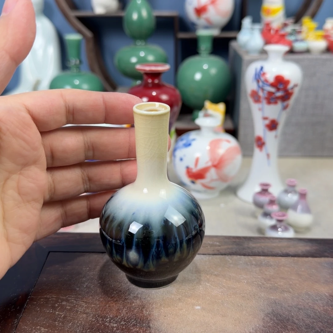 陶瓷手工小花器摆件