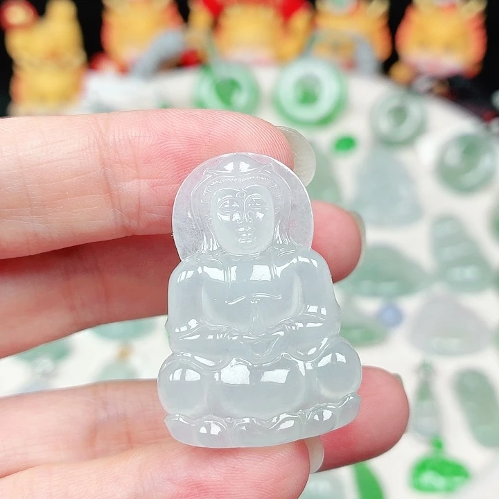翡翠未镶嵌颈饰缅甸天然A货翡翠