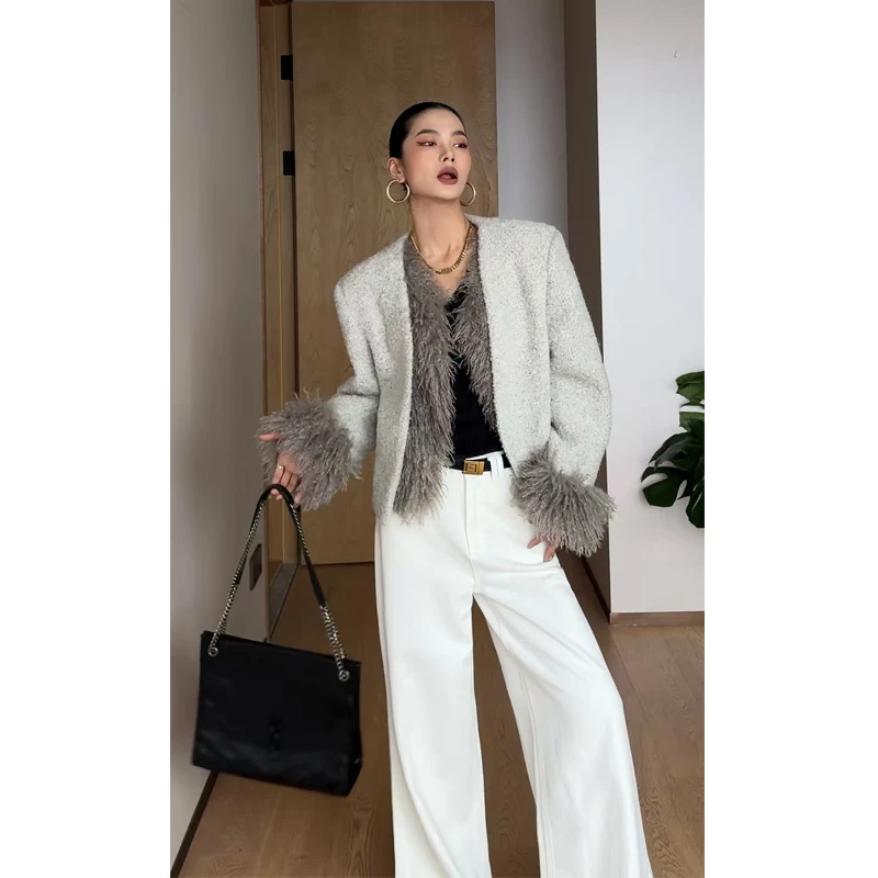 【再等冬天】舒适百搭棉质时尚简约气质显瘦遮肉大长腿阔腿裤长裤