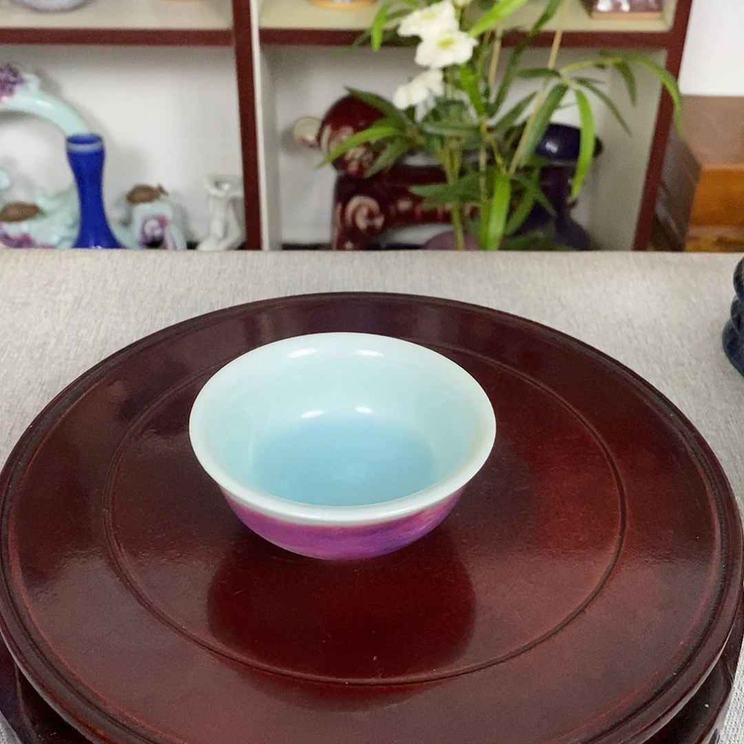 杯钧瓷主人杯高温窑变玉石釉