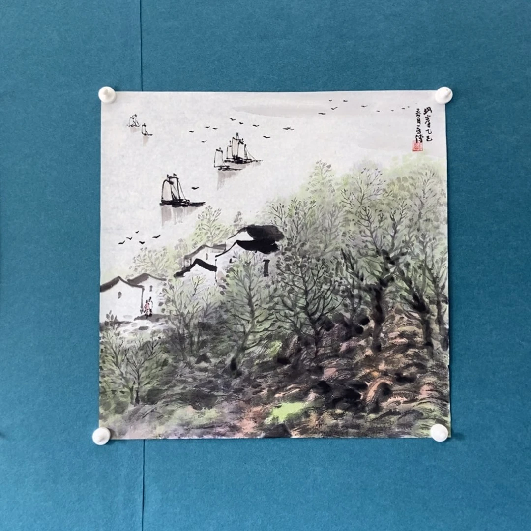 国画墨鱼精品墨鱼精品