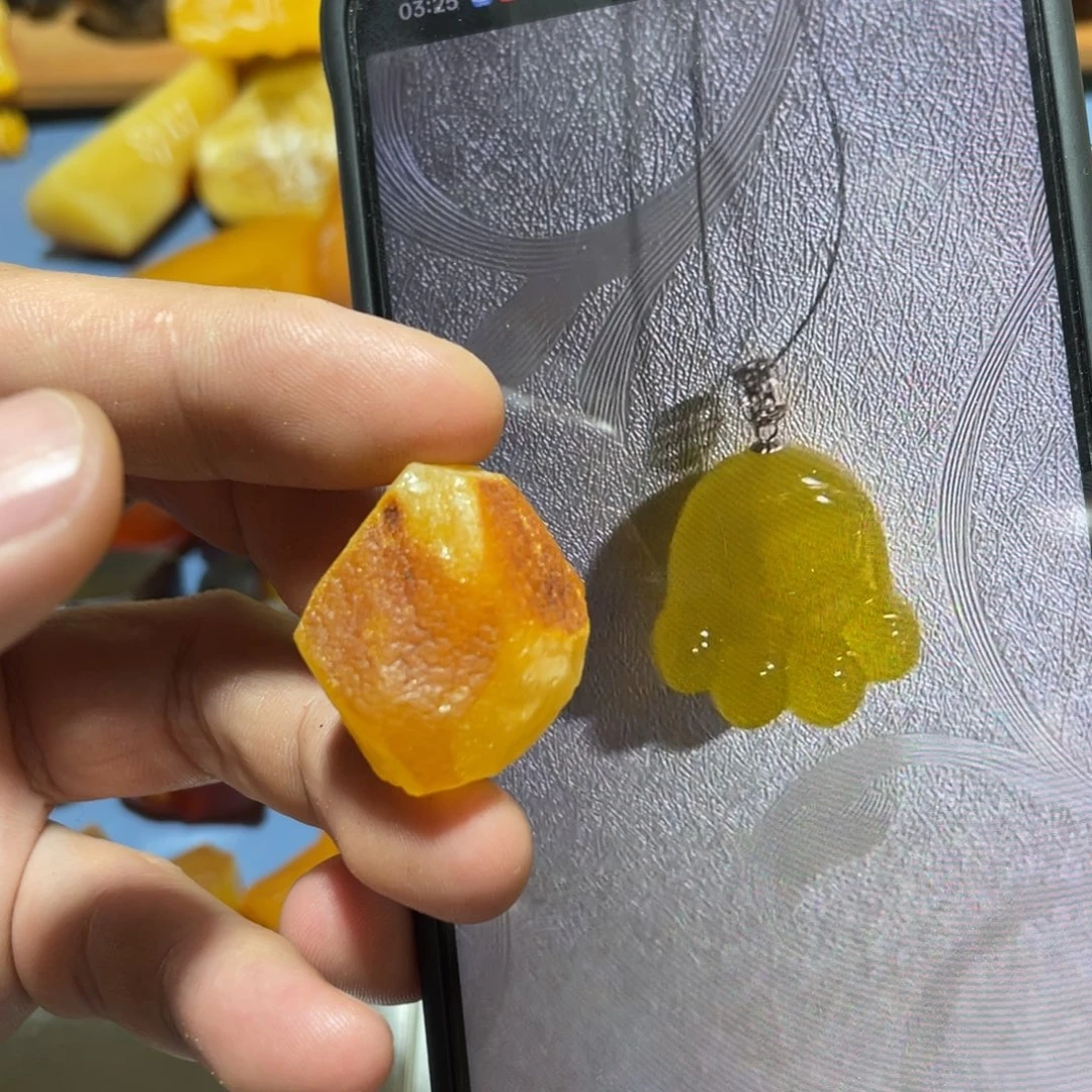 定制蜜蜡未镶嵌小猫爪