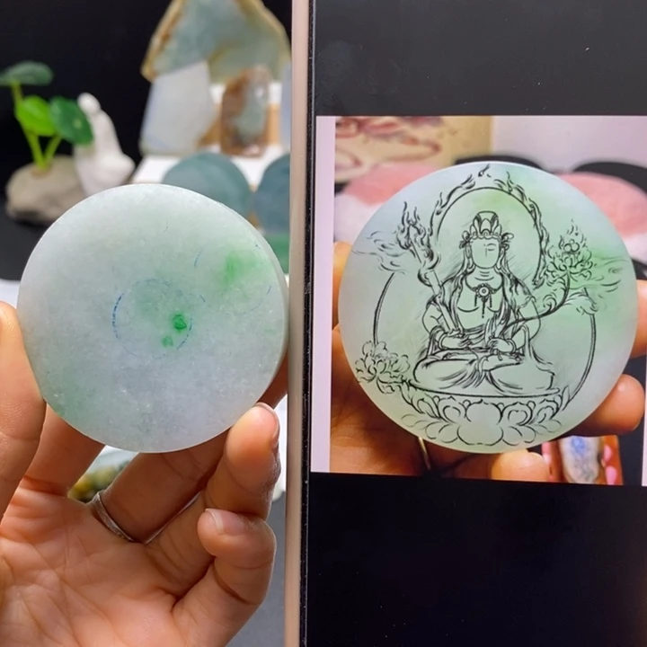 定制翡翠未镶嵌含工